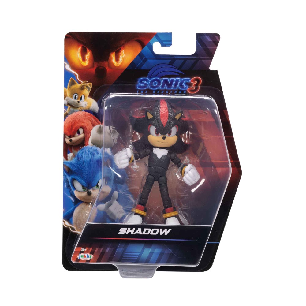 Boneco Articulado Shadow De 12Cm - Sonic 3: O Filme