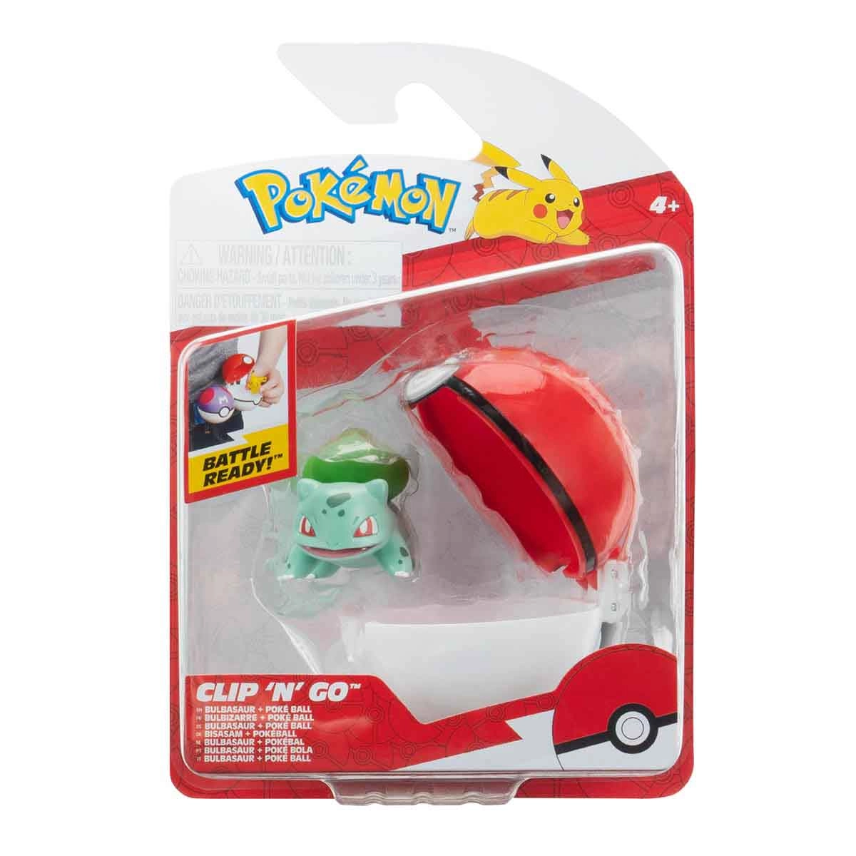 Boneco Bulbassauro Com Pokebola - Pokemon