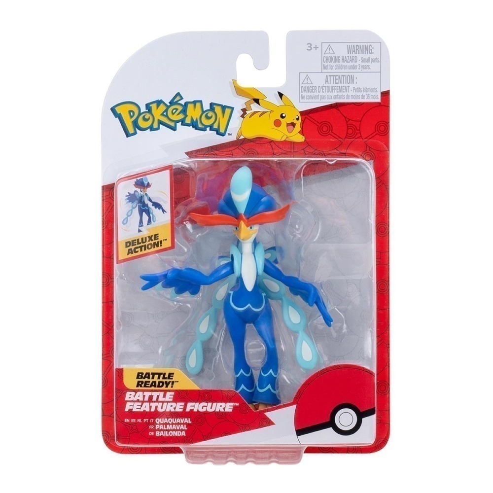 Boneco de Batalha Quaquaval de 11cm - Pokemon Boneco de Batalha Quaquaval de 11cm - Pokemon