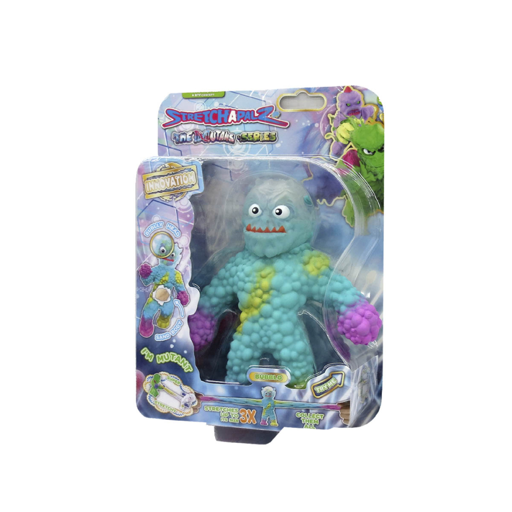 Boneco Elastico Bubblo De 12Cm - Stretchapalz The Mutants