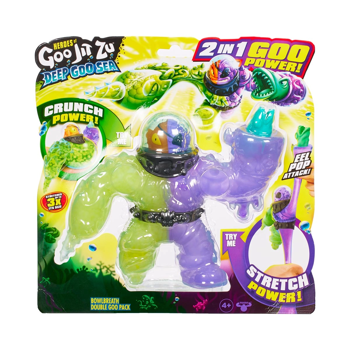 Boneco Elastico 2 Em 1 Do Bowlbreath - Goo Jit Zu Deep Goo Sea