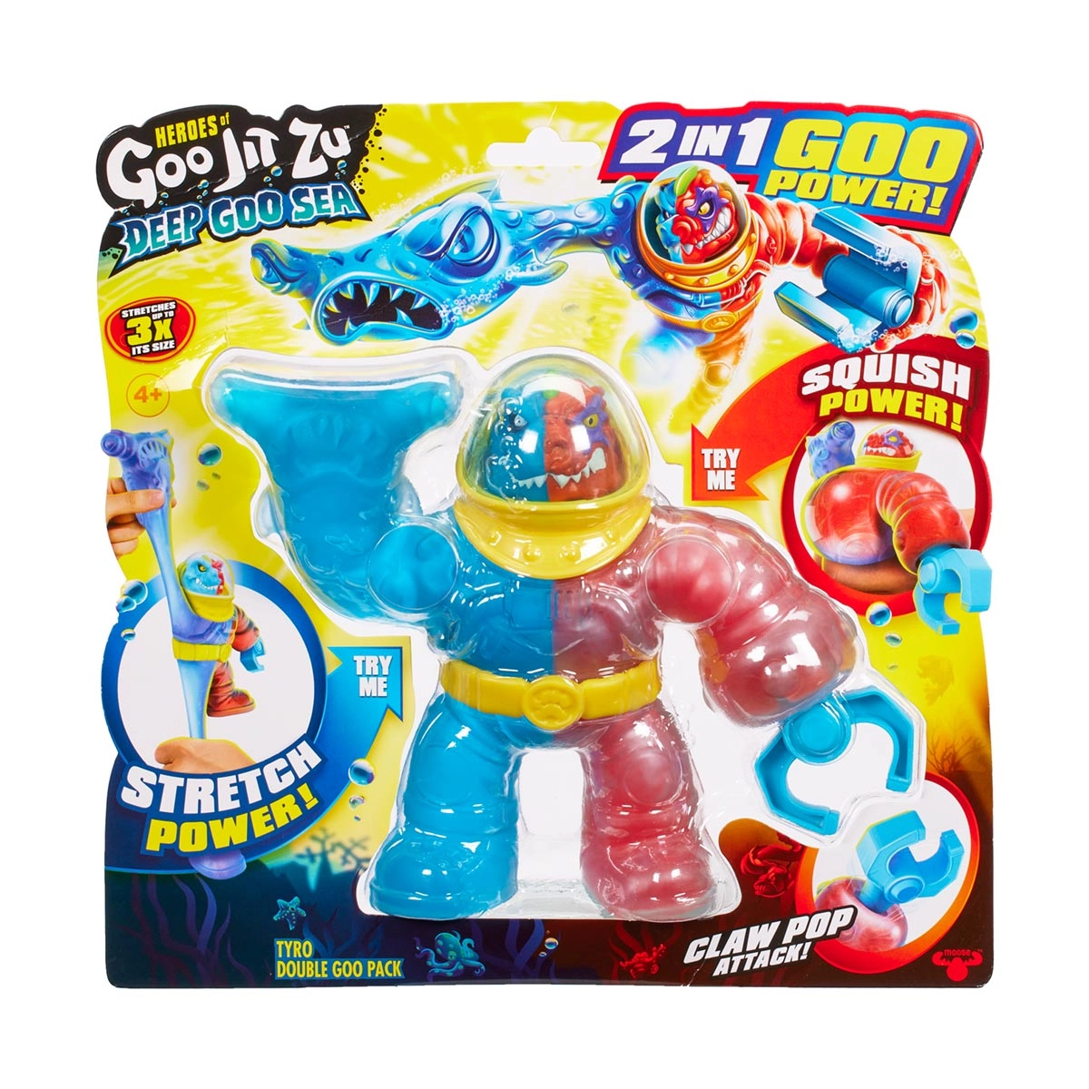 Boneco Elastico 2 Em 1 Do Tyro - Goo Jit Zu Deep Goo Sea