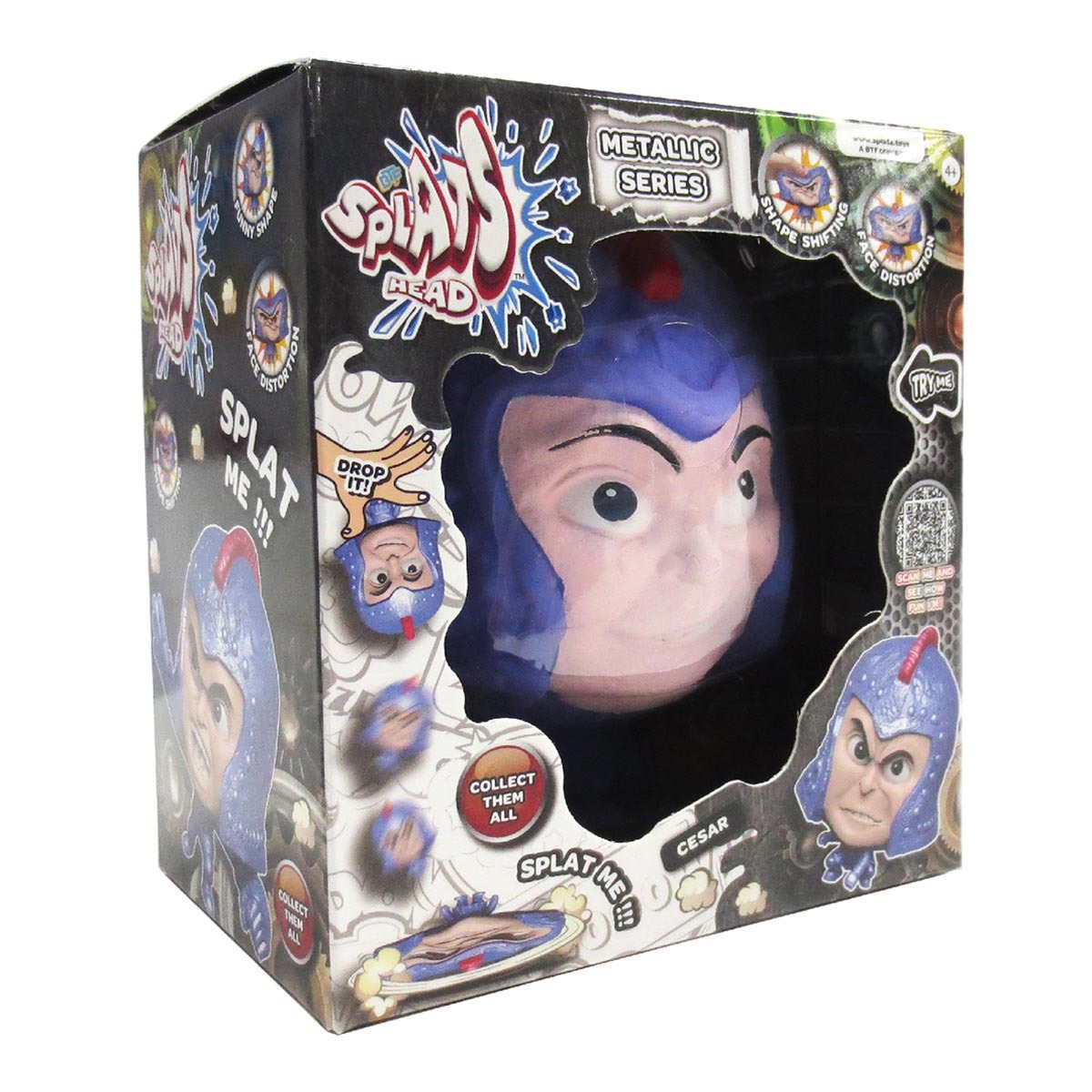 Boneco Elastico Cesar De 10Cm Serie Metalica - Splats Head