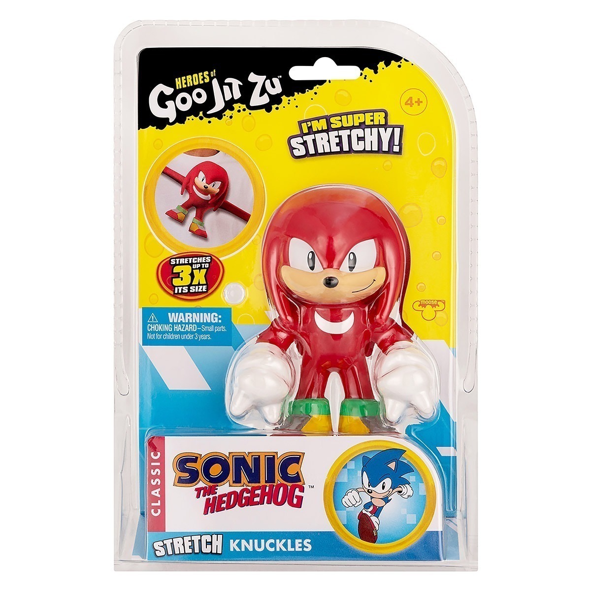 Boneco Elastico De 12Cm Do Knuckles - Goo Jit Zu Sonic