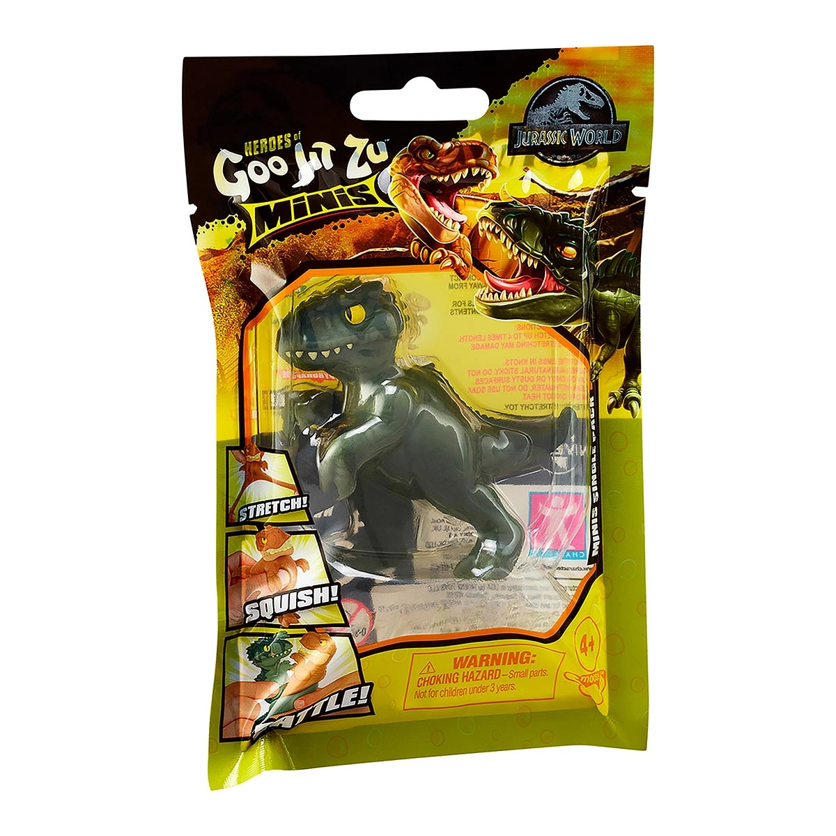 Boneco Elastico De 6Cm - Mini Giganotosaurus - Goo Jit Zu
