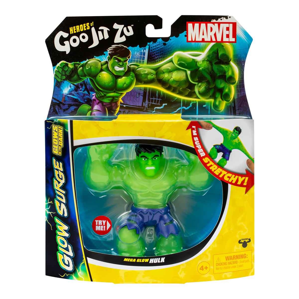 Boneco Elastico Hulk Que Brilha No Escuro - Goo Jit Zu