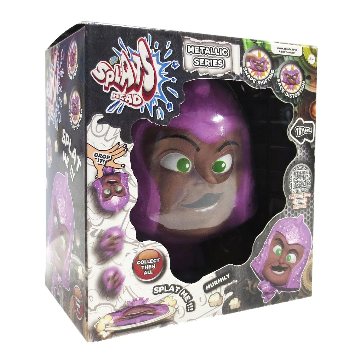 Boneco Elastico Redkty De 10Cm Serie Metalica - Splats Head