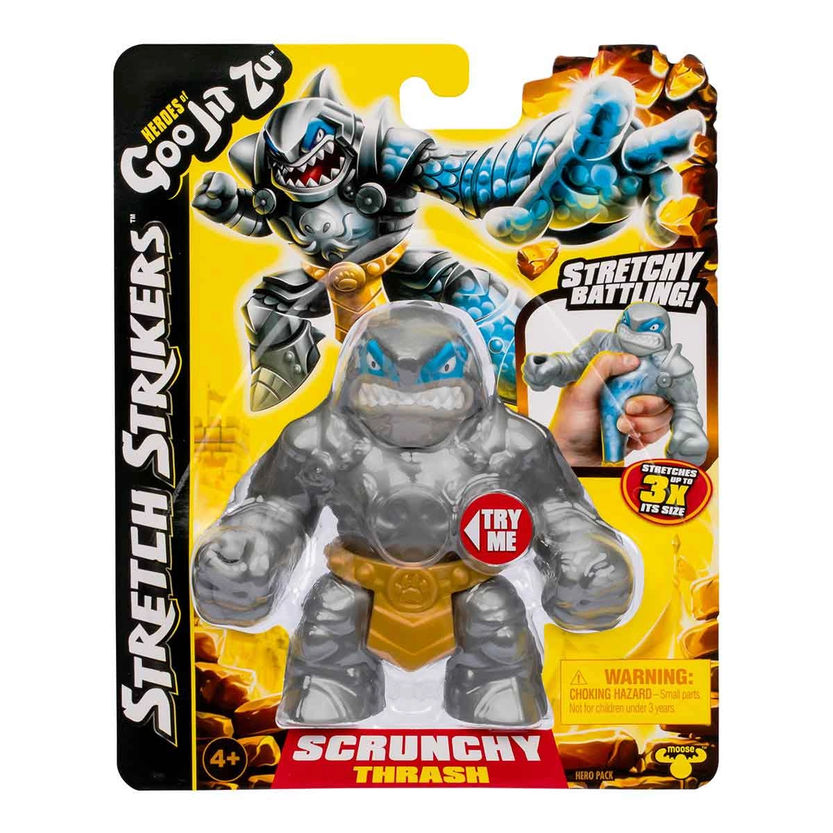 Boneco Elastico Thrash De 11Cm - Goo Jit Zu Stretch Strikers