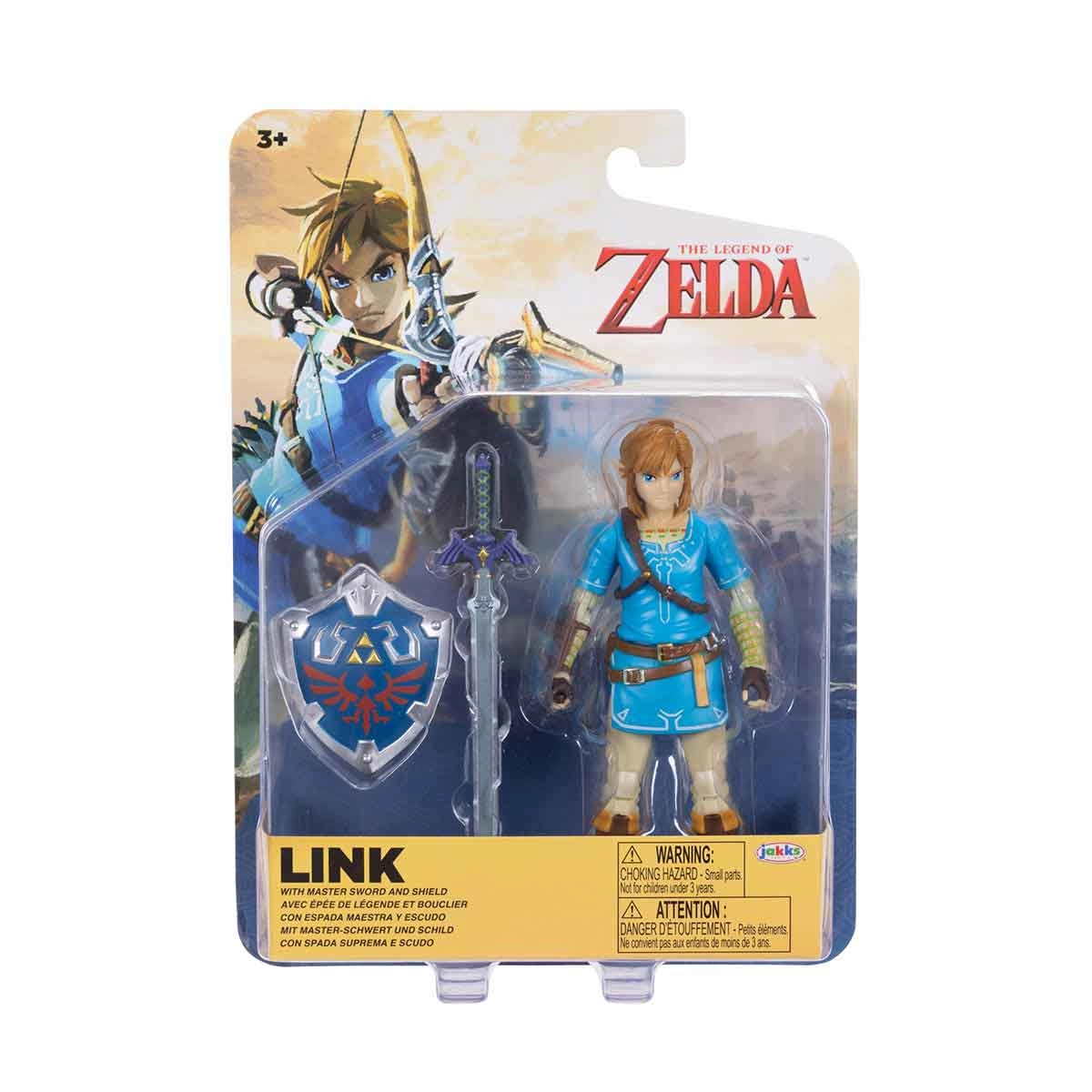 Boneco Link De 12Cm Com Espada E Escudo - Nintendo