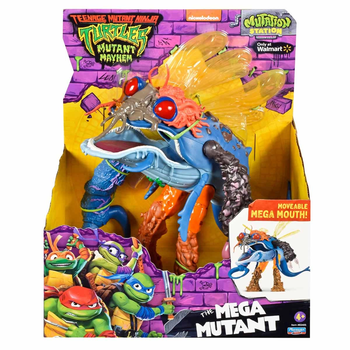 Boneco Mega Mutante De 20Cm - As Tartarugas Ninja