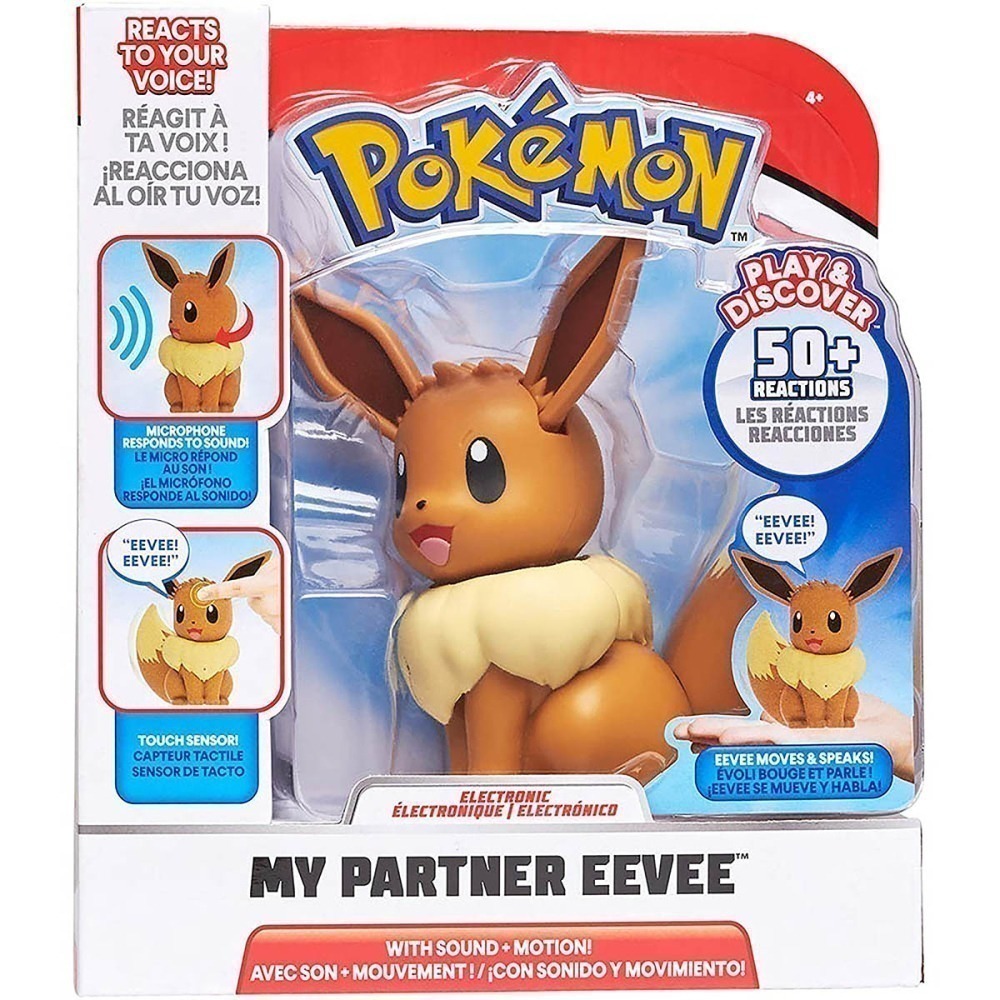 Boneco Pokemon Eletronico Eevee Com Som E Luzes