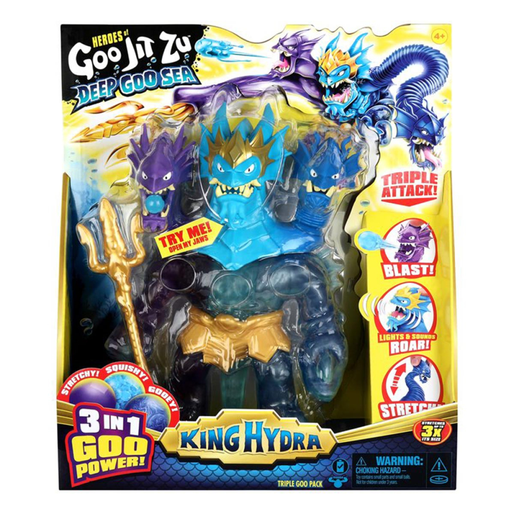 Boneco Rei Hydra 3 Em 1 Deep Goo Sea - Goo Jit Zu Boneco Rei Hydra 3 Em 1 Deep Goo Sea - Goo Jit Zu