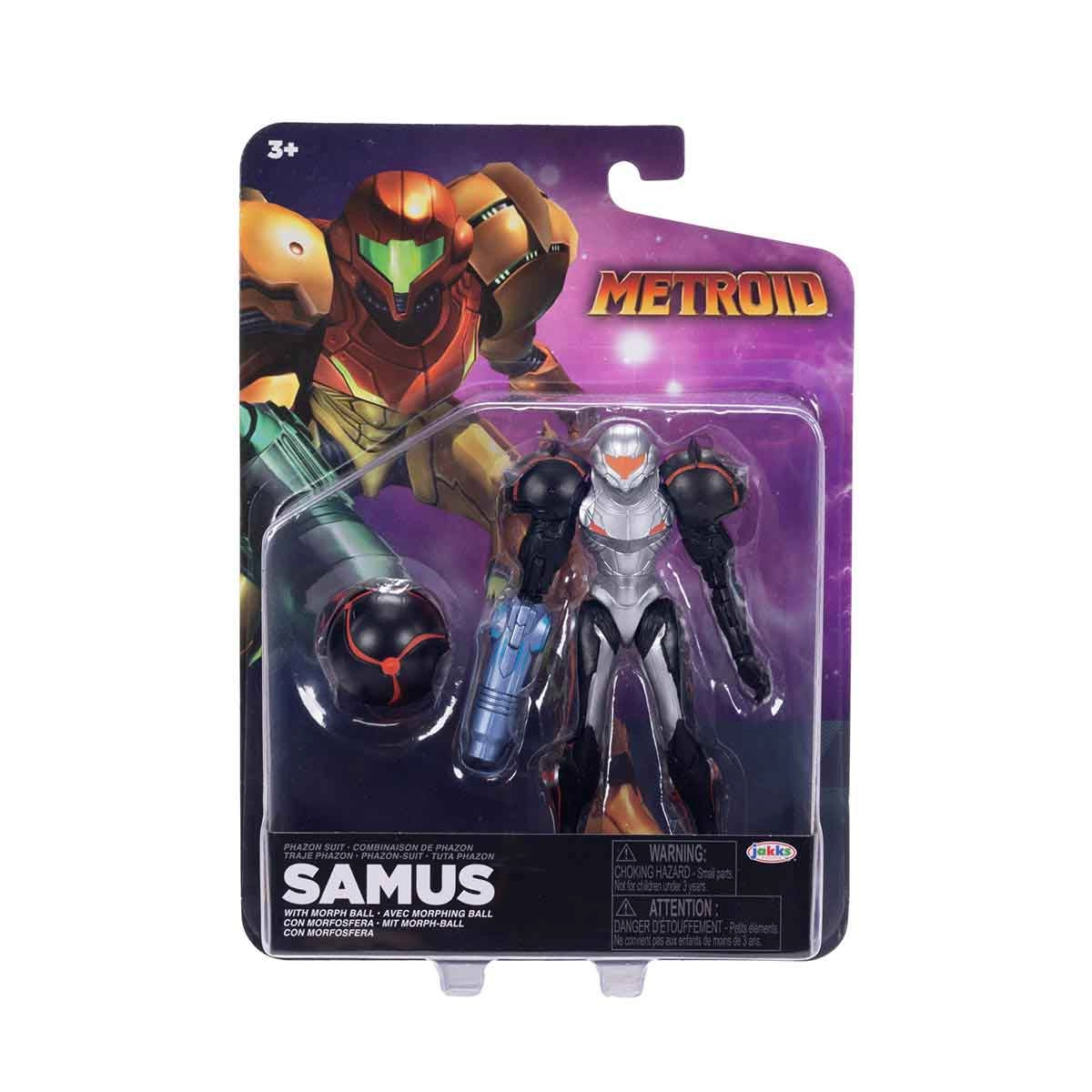 Boneco Samus De 12Cm Com Morph Ball - Nintendo