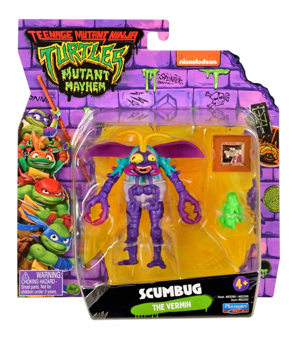 Boneco Scumbug De 9Cm Do Filme - As Tartarugas Ninja