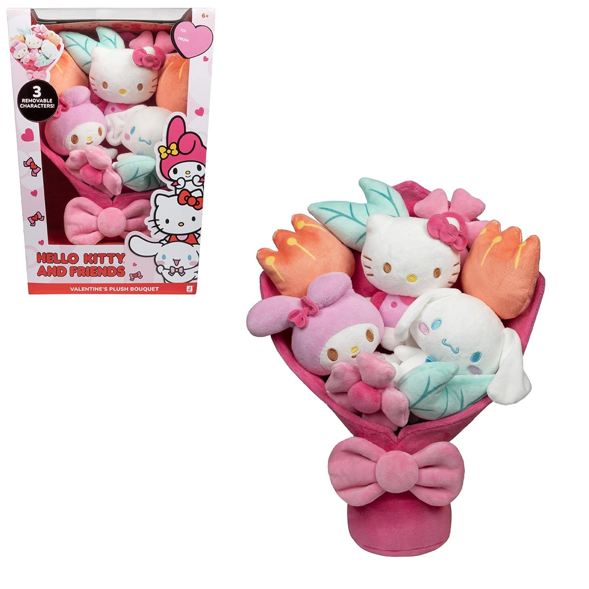 Buque De 30Cm Com 3 Pelucias Removiveis - Hello Kitty