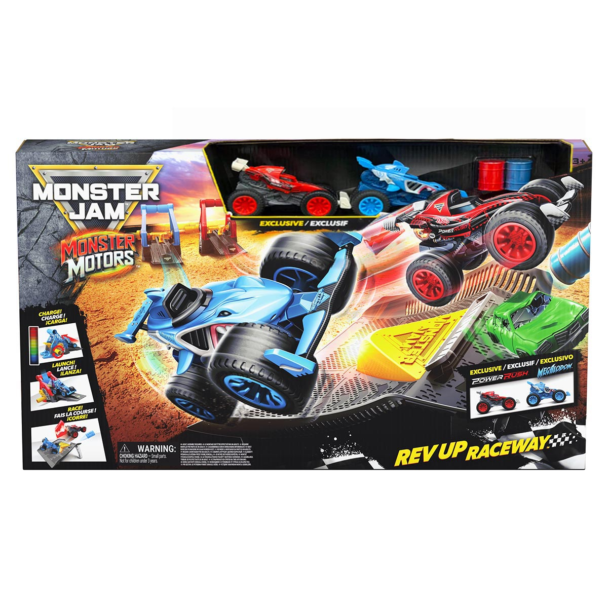 Playset Monster Motors com 2 Carrinhos - Monster Jam Playset Monster Motors com 2 Carrinhos - Monster Jam