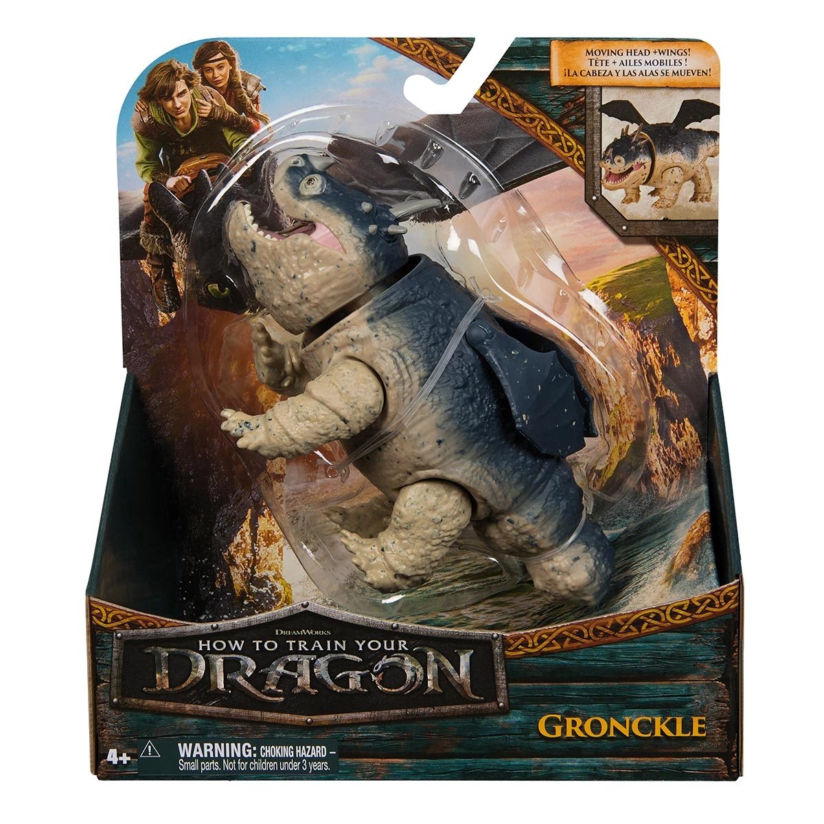 Como Treinar o Seu Dragão, Boneco Gronckle Articulado 13cm