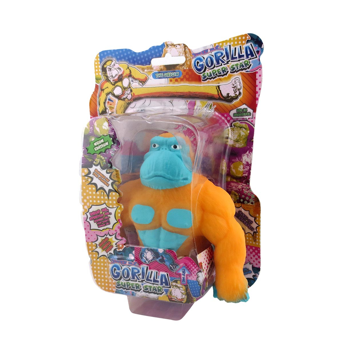 Boneco Elástico Gideaon de 10cm - Stretchapalz Gorilla