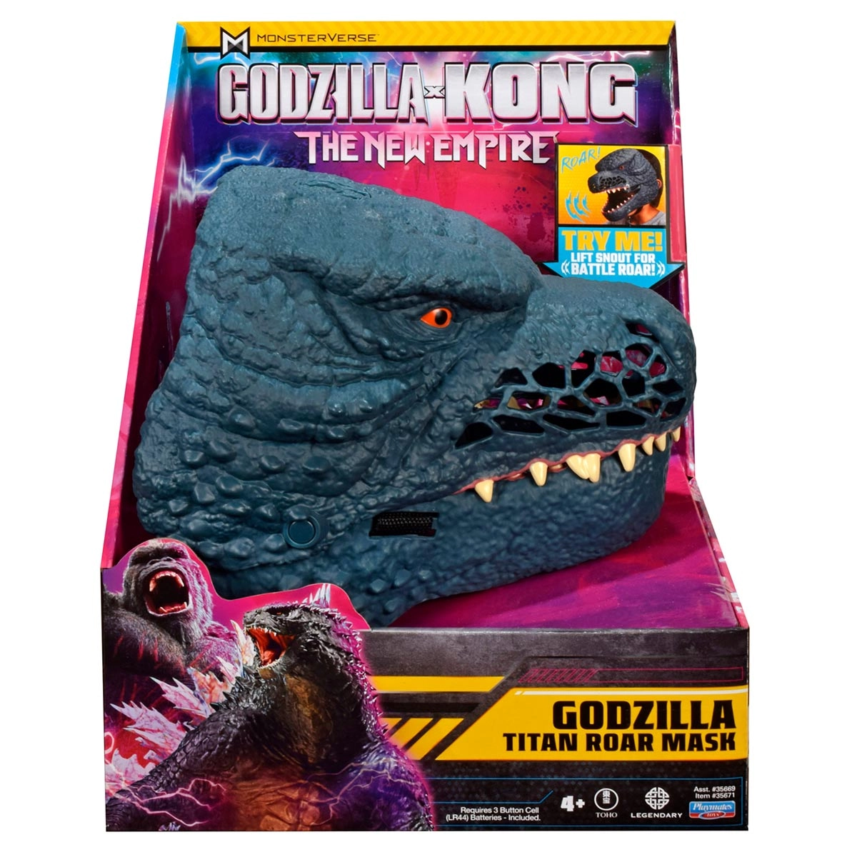 Máscara Interativa Godzilla Com Som - Godzilla Novo Império