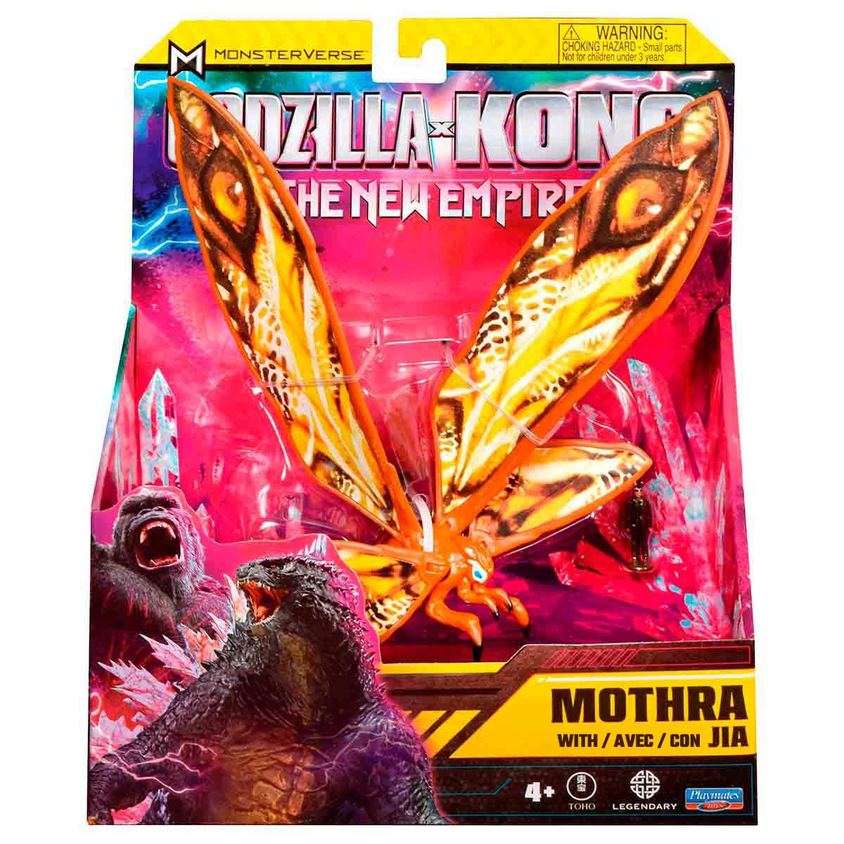 Boneca Mothra de 17cm com Jia - Godzilla Novo Imperio