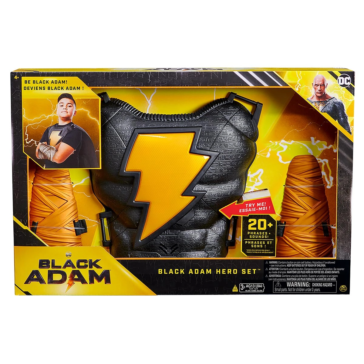 Adão Negro - Roleplay Deluxe Com Placa De Peito, Capa E Mais Dc