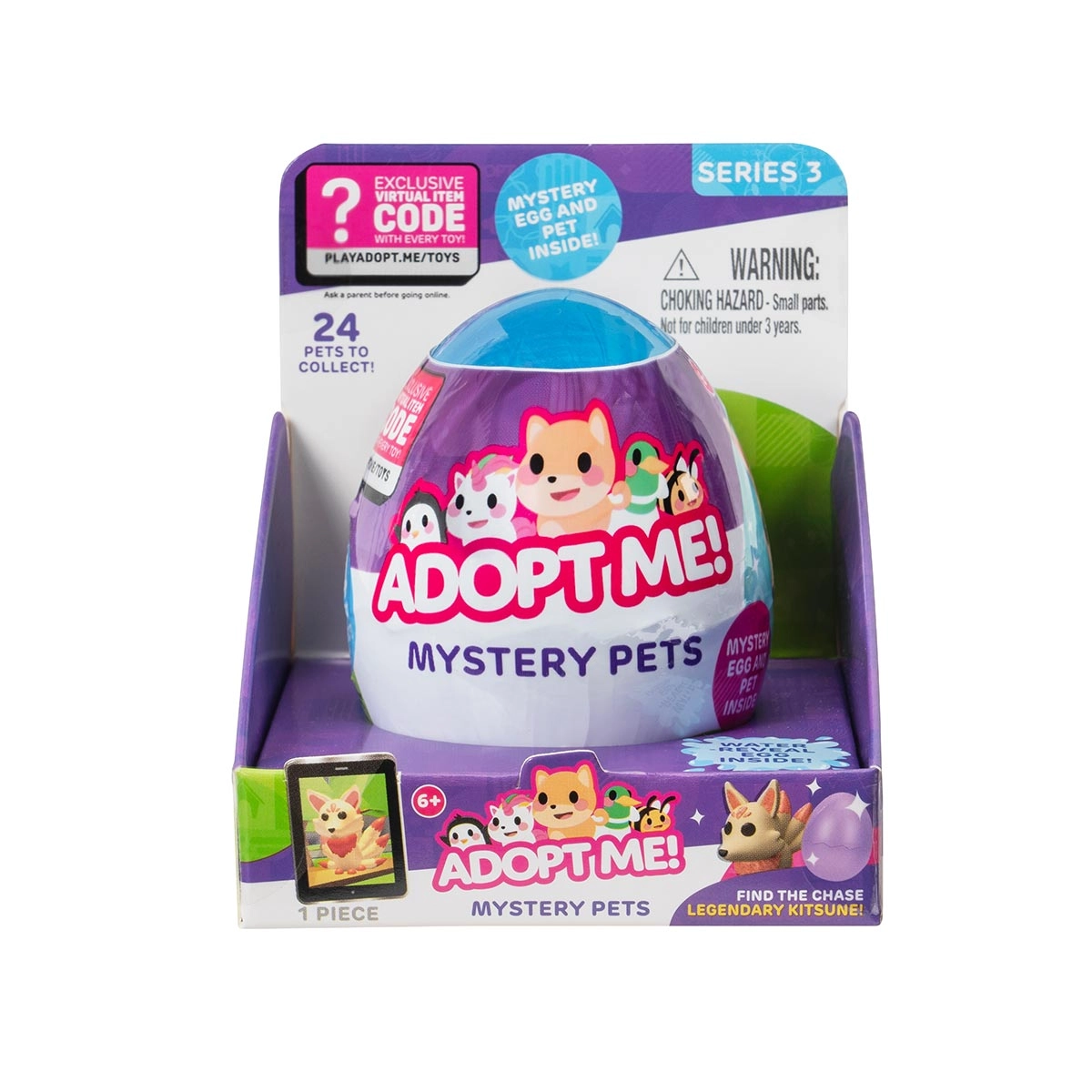 Ovo Surpresa Com Boneco Pet De 5Cm - Adopt Me Série 3