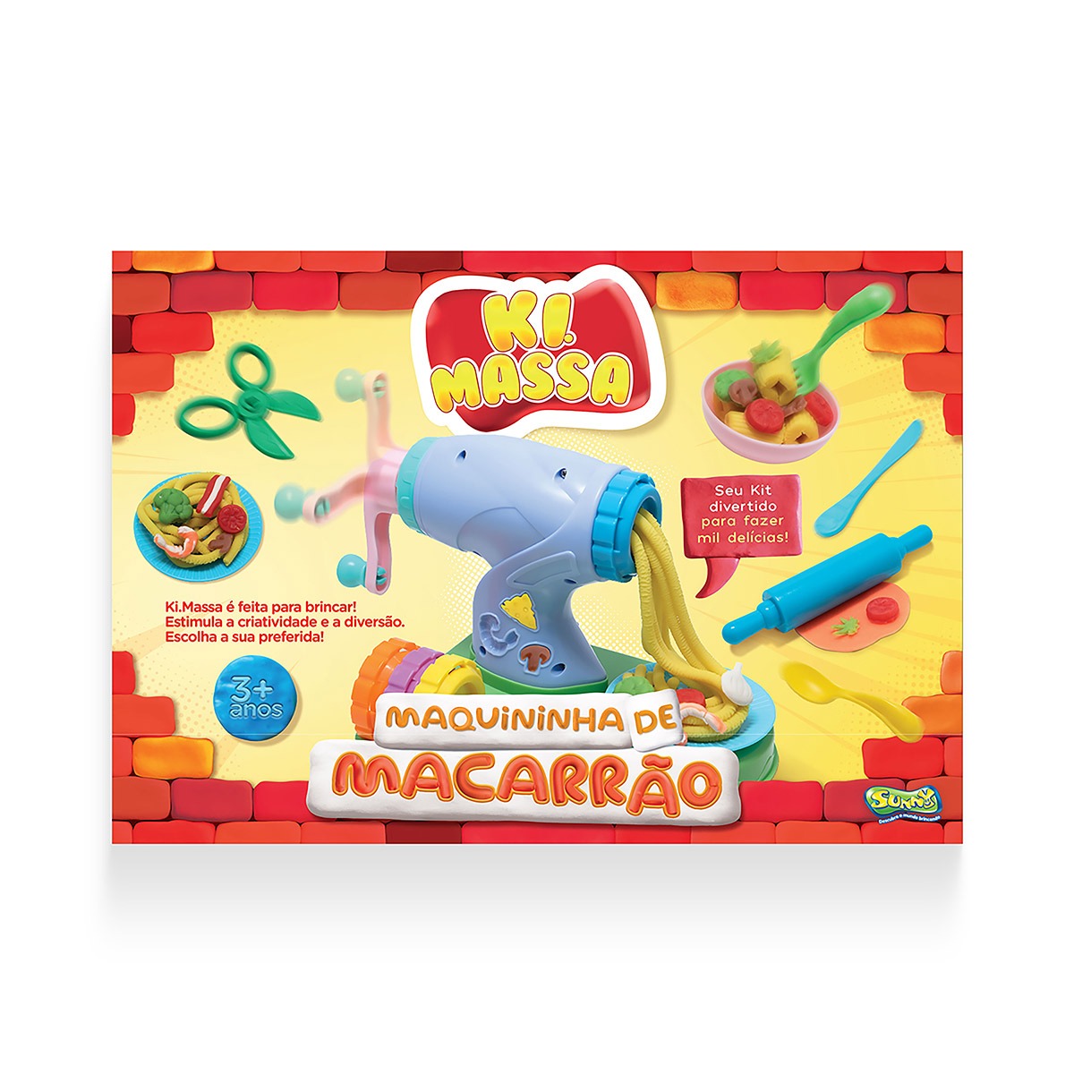 Ki Massa - Massinha Modelar Infantil Maquininha De Macarrão