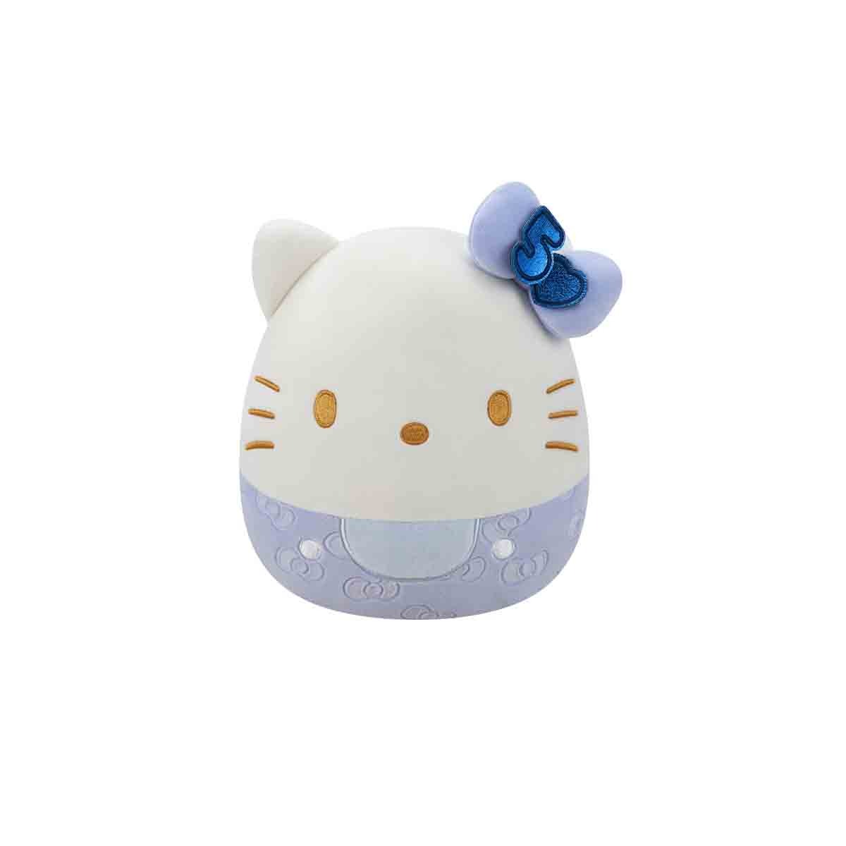 Pélucia Hello Kitty Azul De 20Cm (50 Anos) - Squishmallows