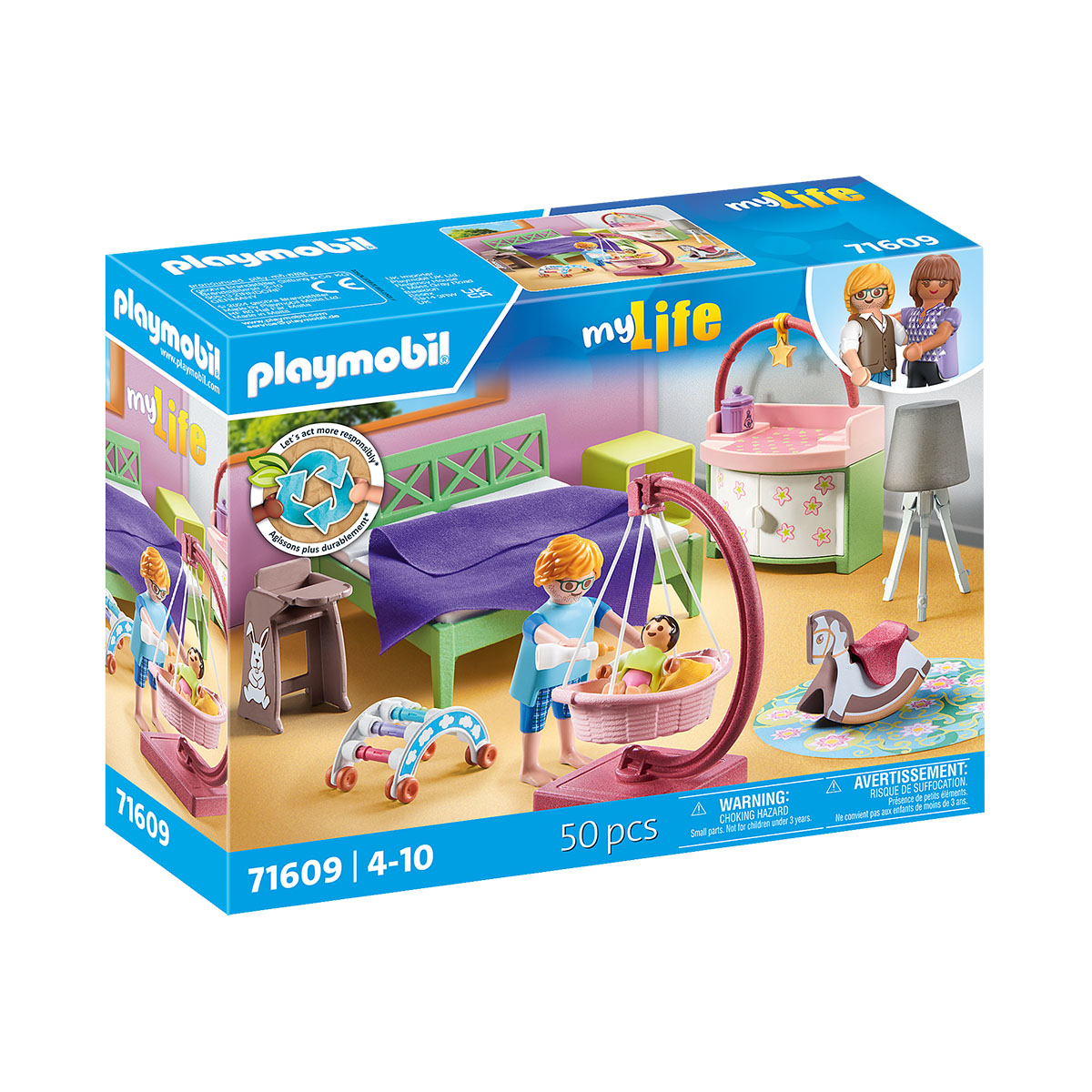 Quarto com Canto do Bebê - Playmobil My Life 71609 Quarto com Canto do Bebê - Playmobil My Life 71609