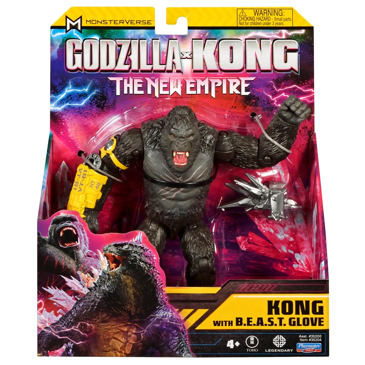 Boneco Kong Com Luva B.E.A.S.T. 15 Cm - Godzilla Vs Kong