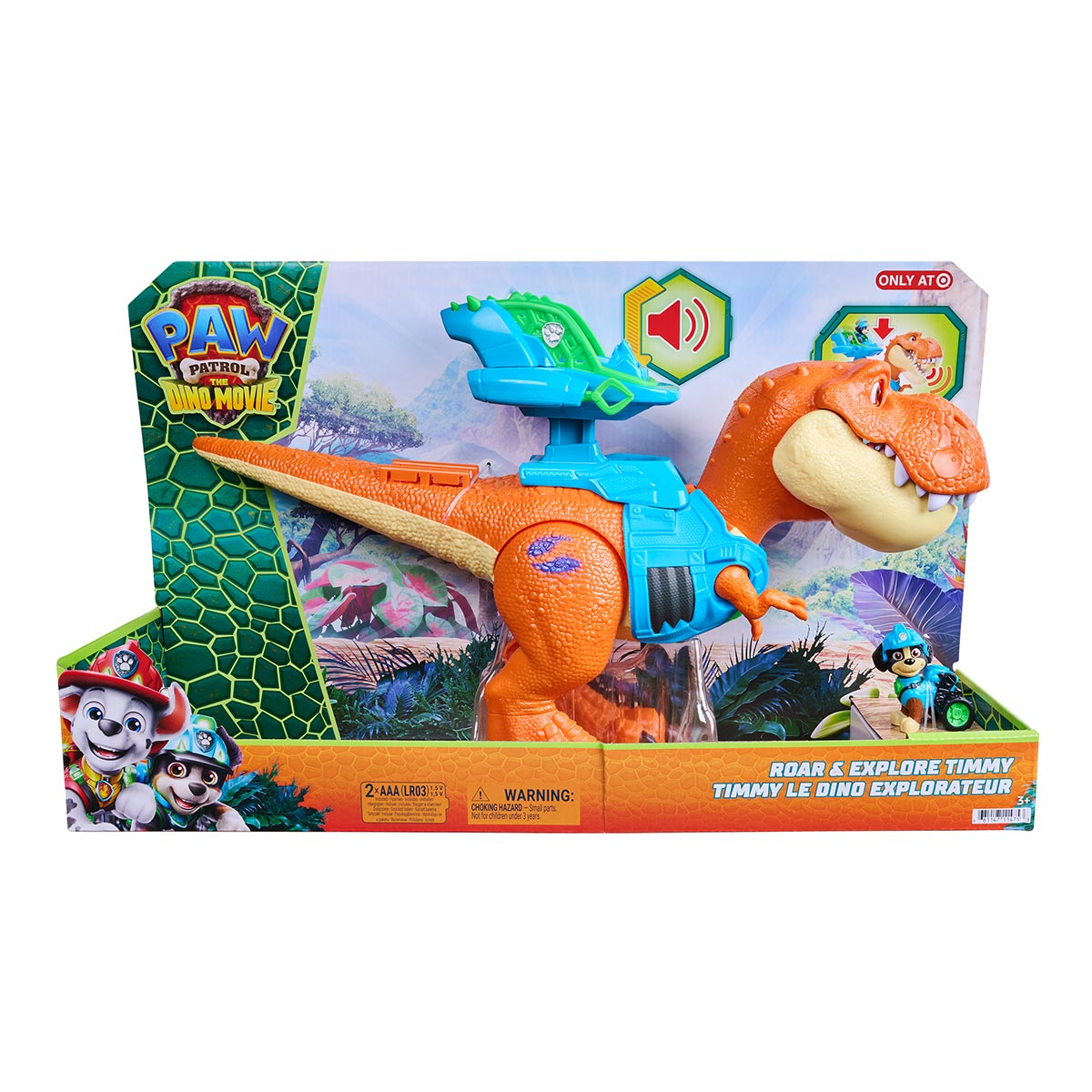 2 Bonecos Timmy e Rex - Patrulha Canina: Uma Aventura Dino 2 Bonecos Timmy e Rex - Patrulha Canina: Uma Aventura Dino