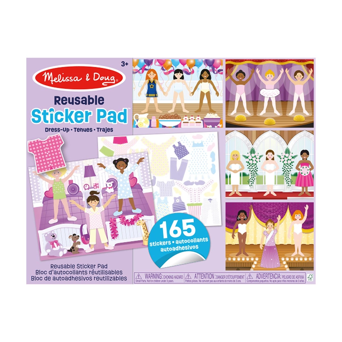 Bloco de Atividades + Adesivos Tema: Moda - Melissa & Doug