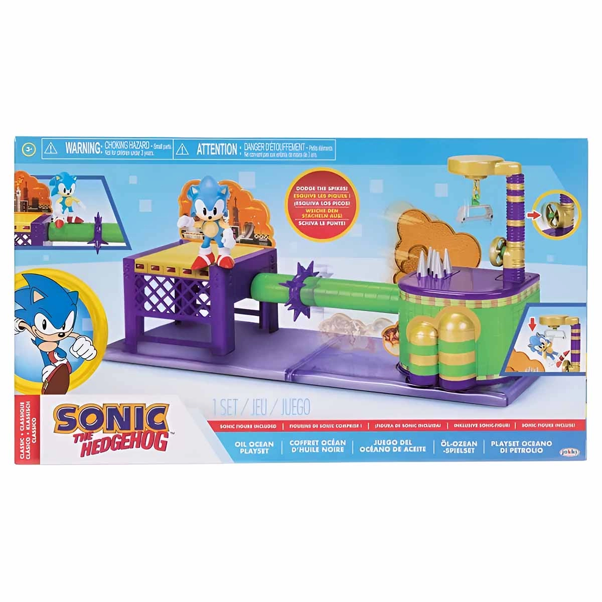 Playset Zona De Petróleo Do Oceano Com Boneco - Sonic