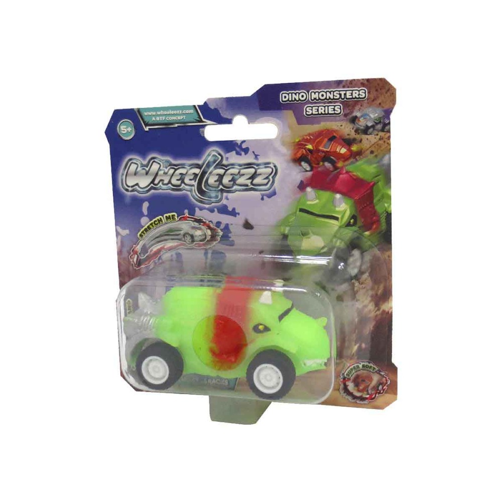 Carrinho Elastico Trister Wheeleezz Dino Monsters