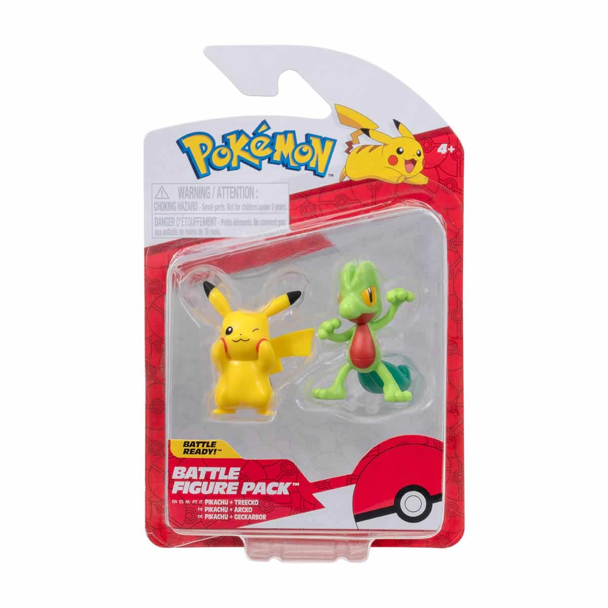 2 Bonecos De Batalha Pikachu + Snivy - Pokemon