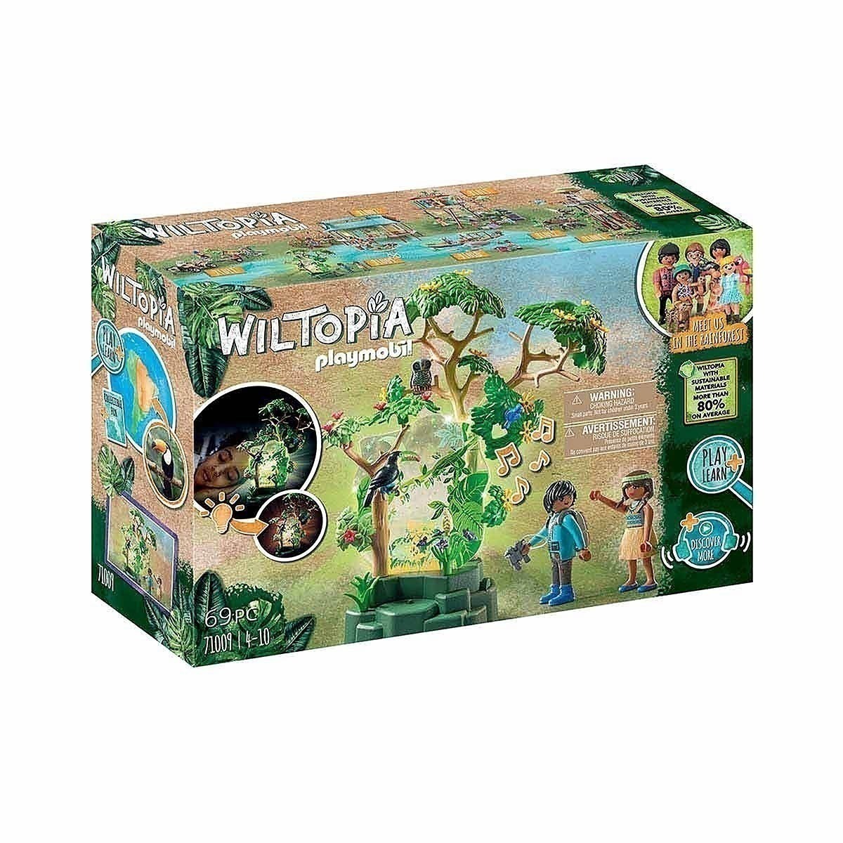 Playmobil - Floresta Tropical Com Luz Noturna - Wiltopia - 71009