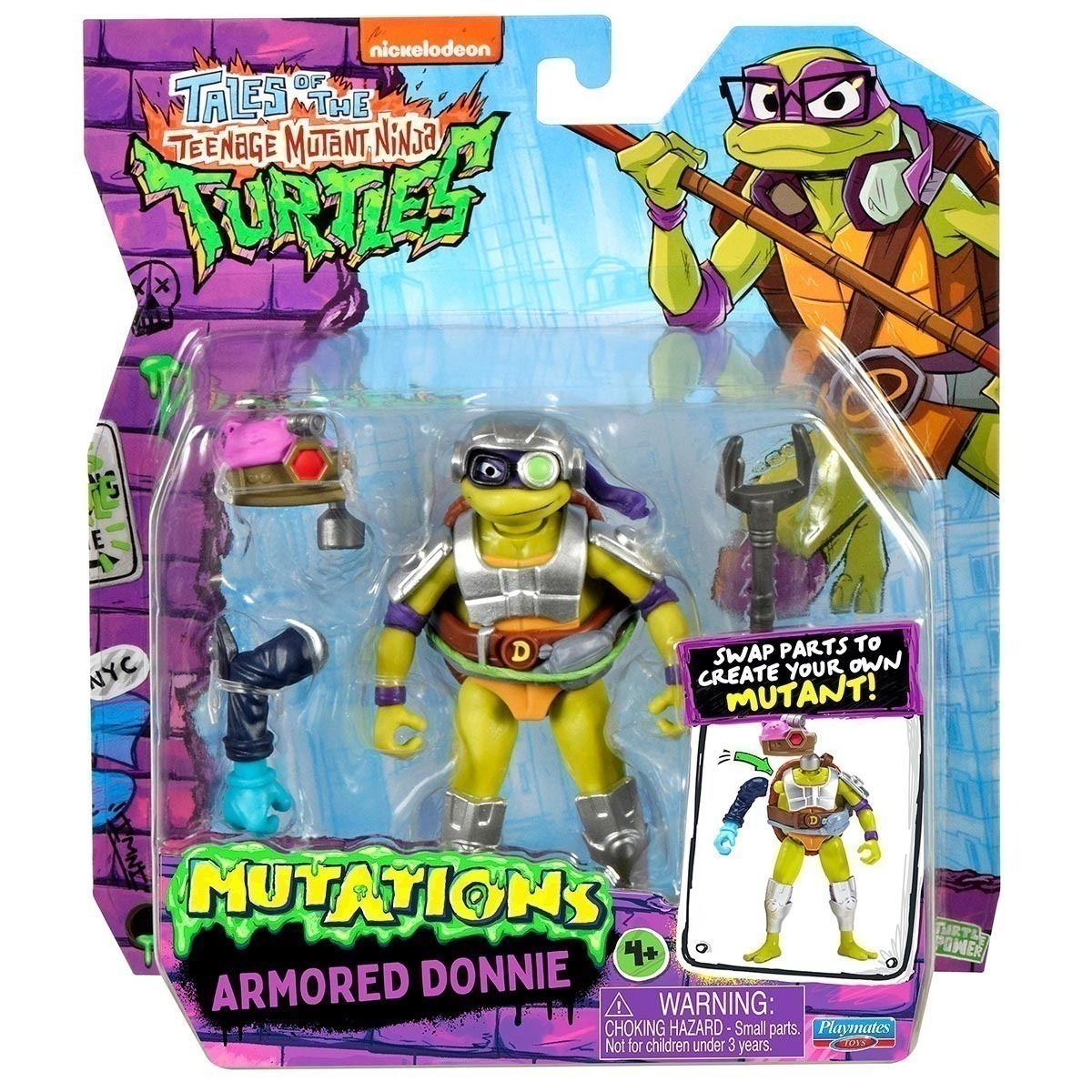 Boneco Donnie Com Acessórios - Tartarugas Ninja Mix 'N Match Boneco Donnie Com Acessórios - Tartarugas Ninja Mix 'N Match