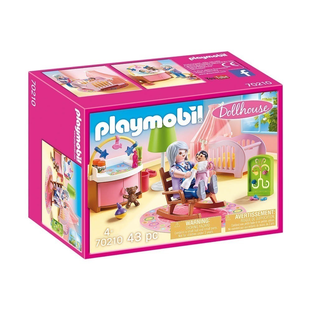 Playmobil - Quarto do Bebê com Enfermeira - Dollhouse - 70210