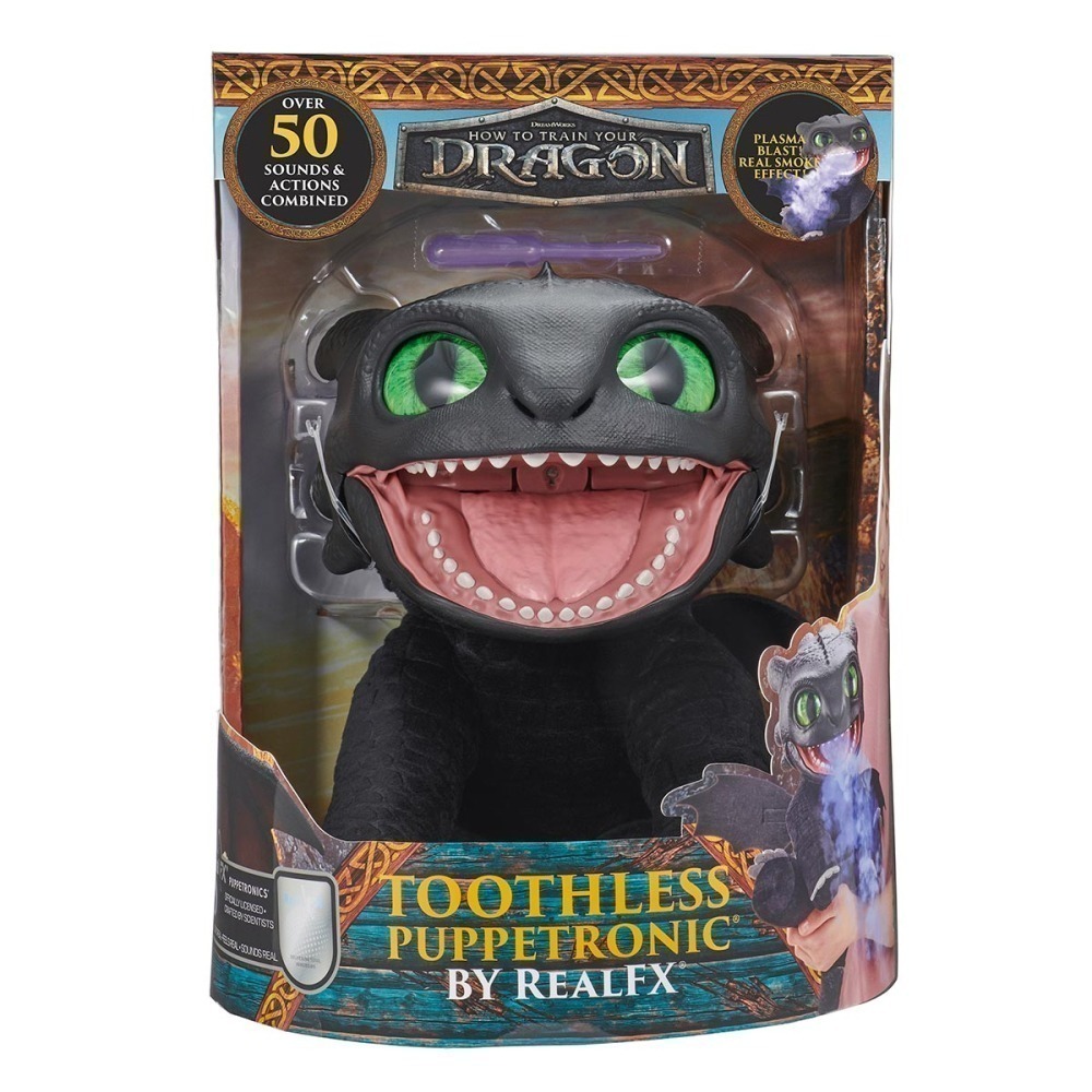 Como Treinar Seu Dragao, Pelucia Interativa Banguela 30cm