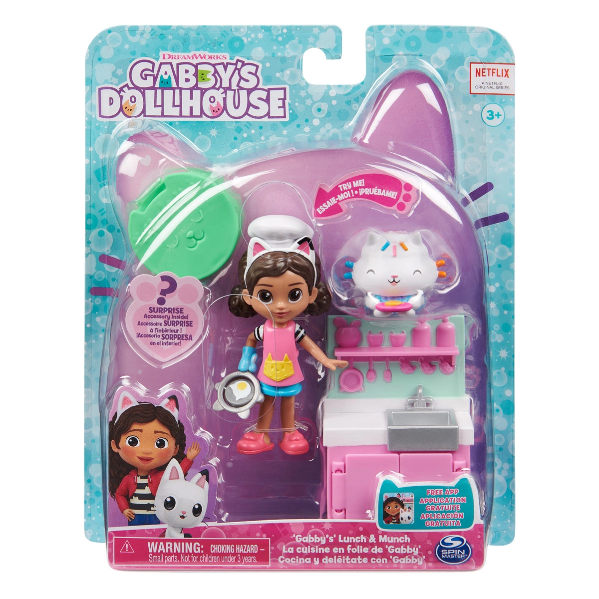 Conjunto Com Boneca Cozinha Da Gabby - Gabby'S Dollhouse