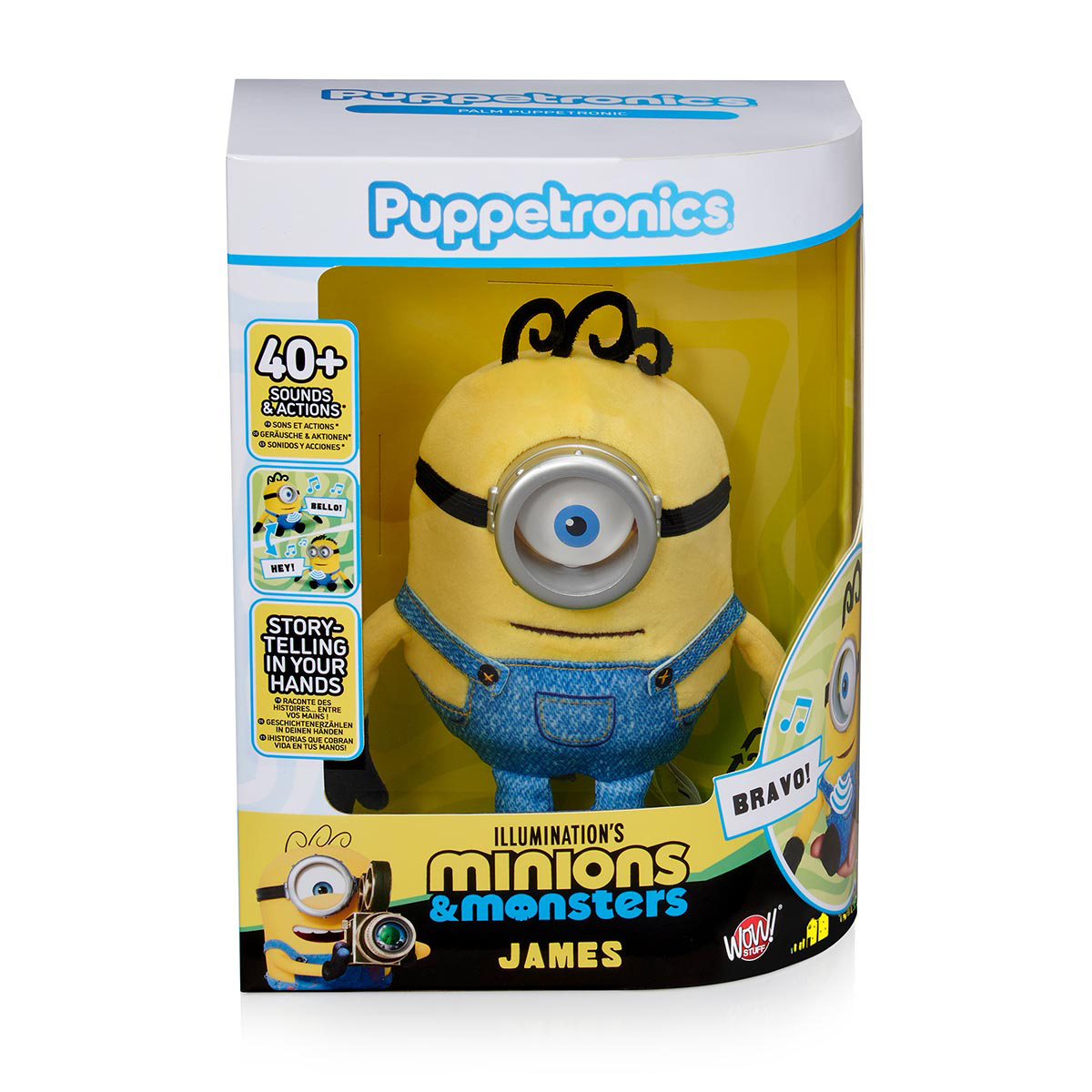 Pelúcia Interativa James - Puppetronics Minions & Monstros Pelúcia Interativa James - Puppetronics Minions & Monstros