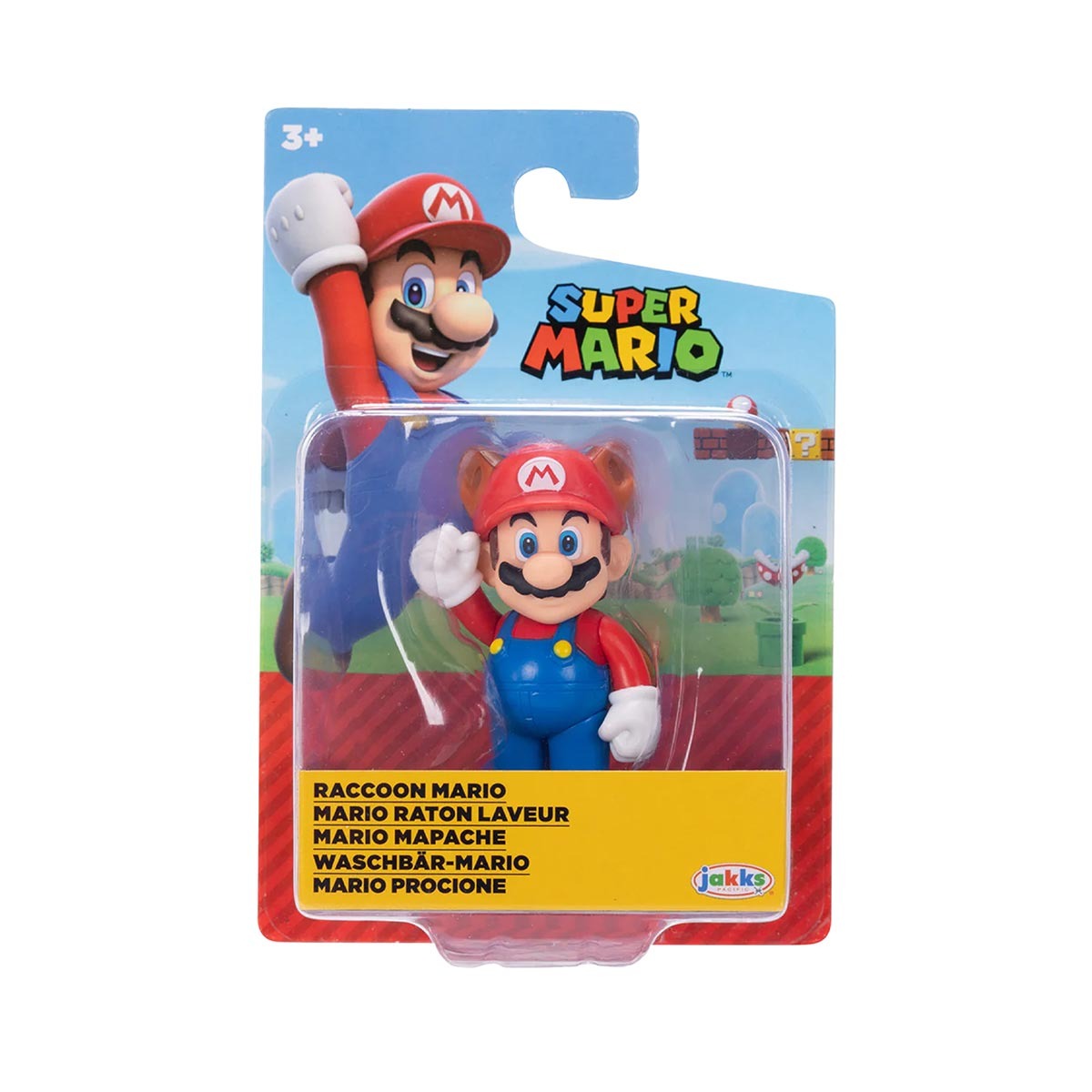 Super Mario - Boneco Mario Guaxinim 6Cm - Sunny