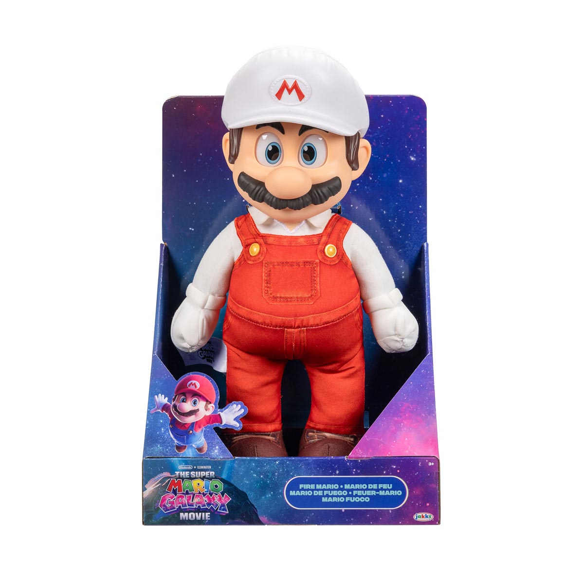 Pelúcia Mario De Fogo de 35cm - Super Mario Filme