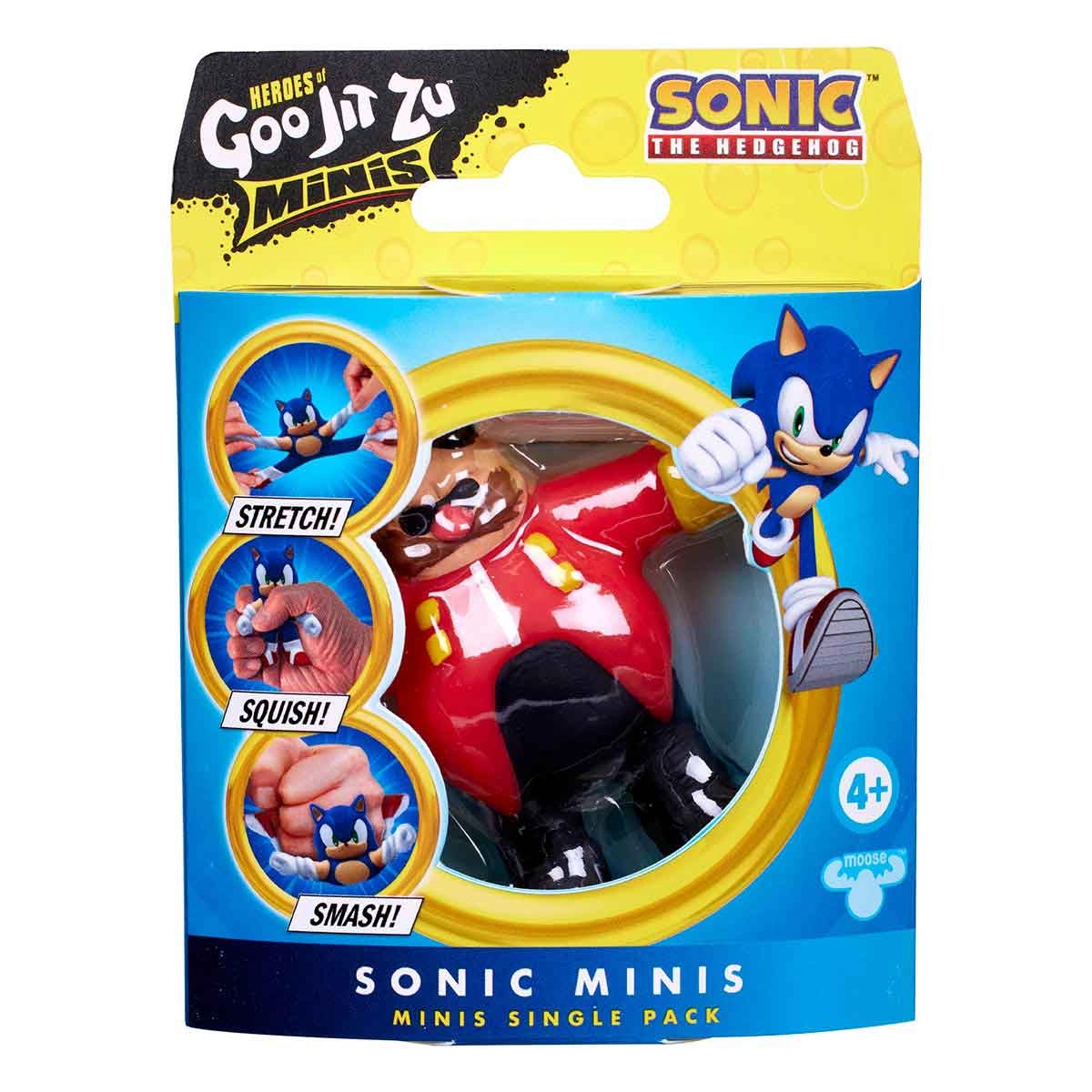 Mini Boneco Elástico Do Dr. Eggman (Novo) - Goo Jit Zu Sonic