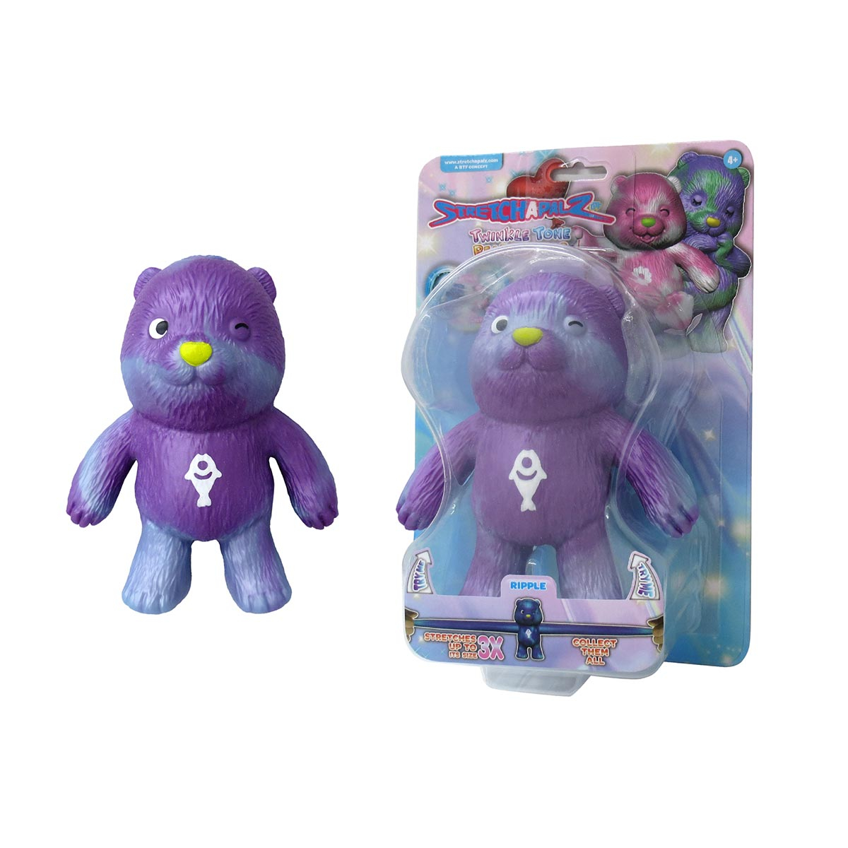 Boneco Elástico Urso Twinkle Ripple De 12Cm - Stretchapalz Boneco Elástico Urso Twinkle Ripple De 12Cm - Stretchapalz