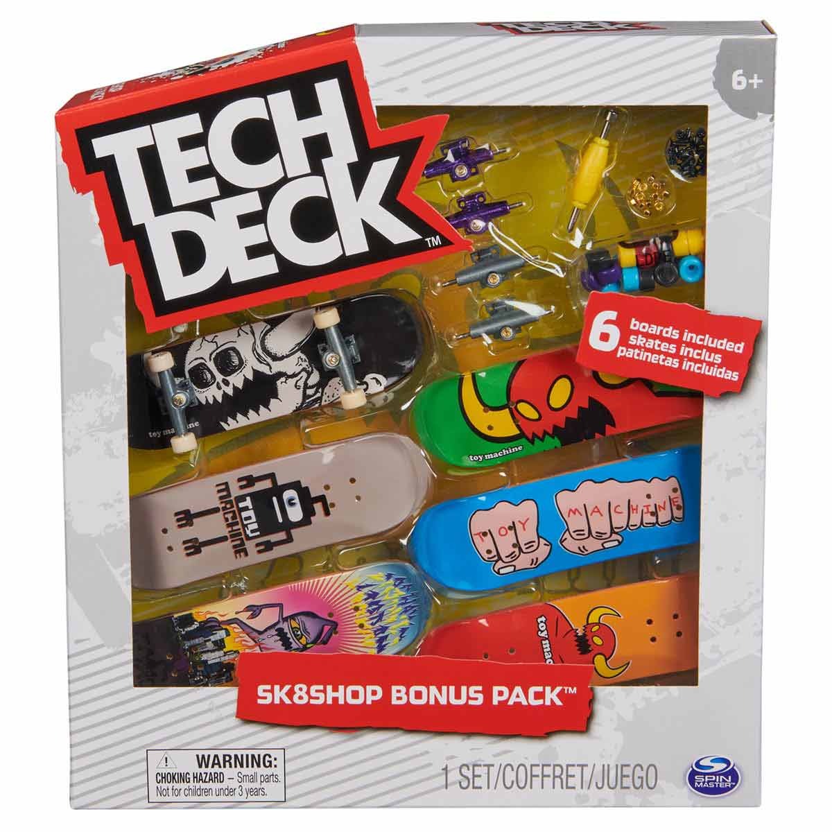 Kit 3 Skate De Dedo E Acessórios Toy Machine - Tech Deck