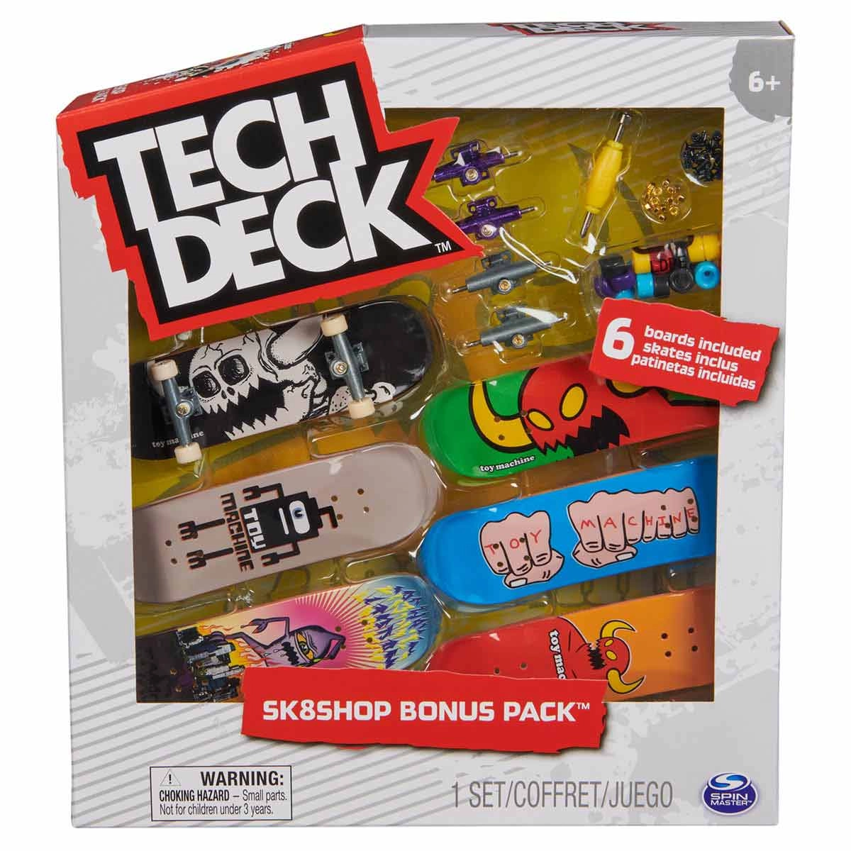 Kit 3 Skate De Dedo E Acessórios Toy Machine - Tech Deck