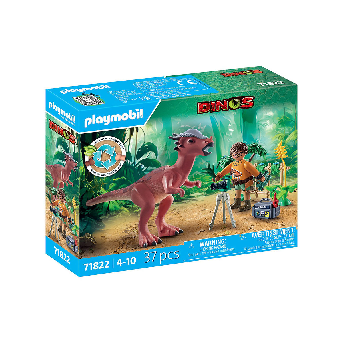 Observação de Stygimoloch - Playmobil Dinos 71822 Observação de Stygimoloch - Playmobil Dinos 71822