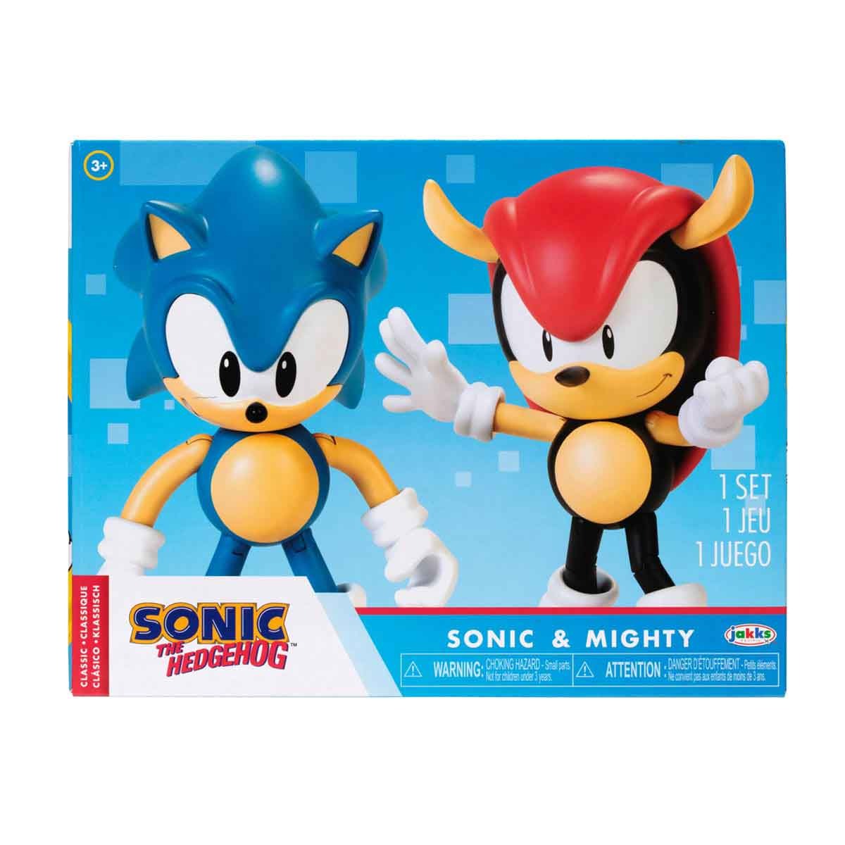 2 Bonecos Sonic E Mighty Com Acessórios - Sonic 2 Bonecos Sonic E Mighty Com Acessórios - Sonic