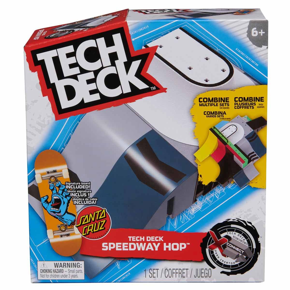 Pista Speedway Hop 2.0 + Skate De Dedo Santa Cruz -Tech Deck